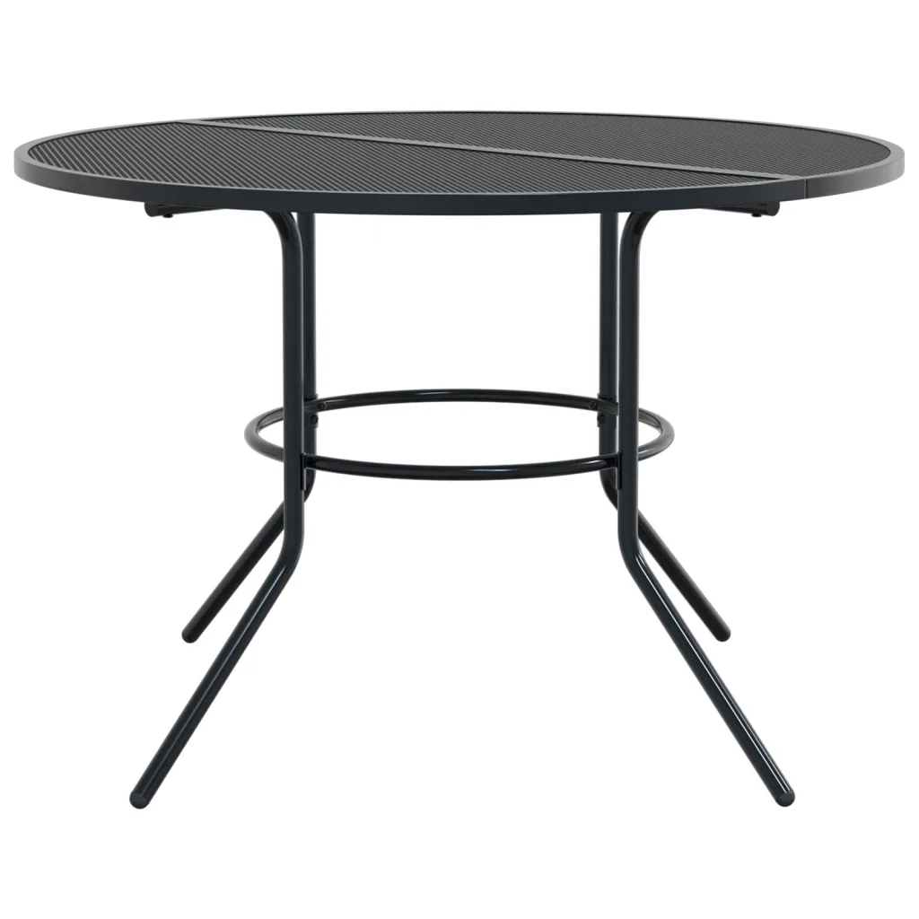 vidaXL Set Sedie Giardino Reclinabili 5pz Antracite Acciaio Verniciato