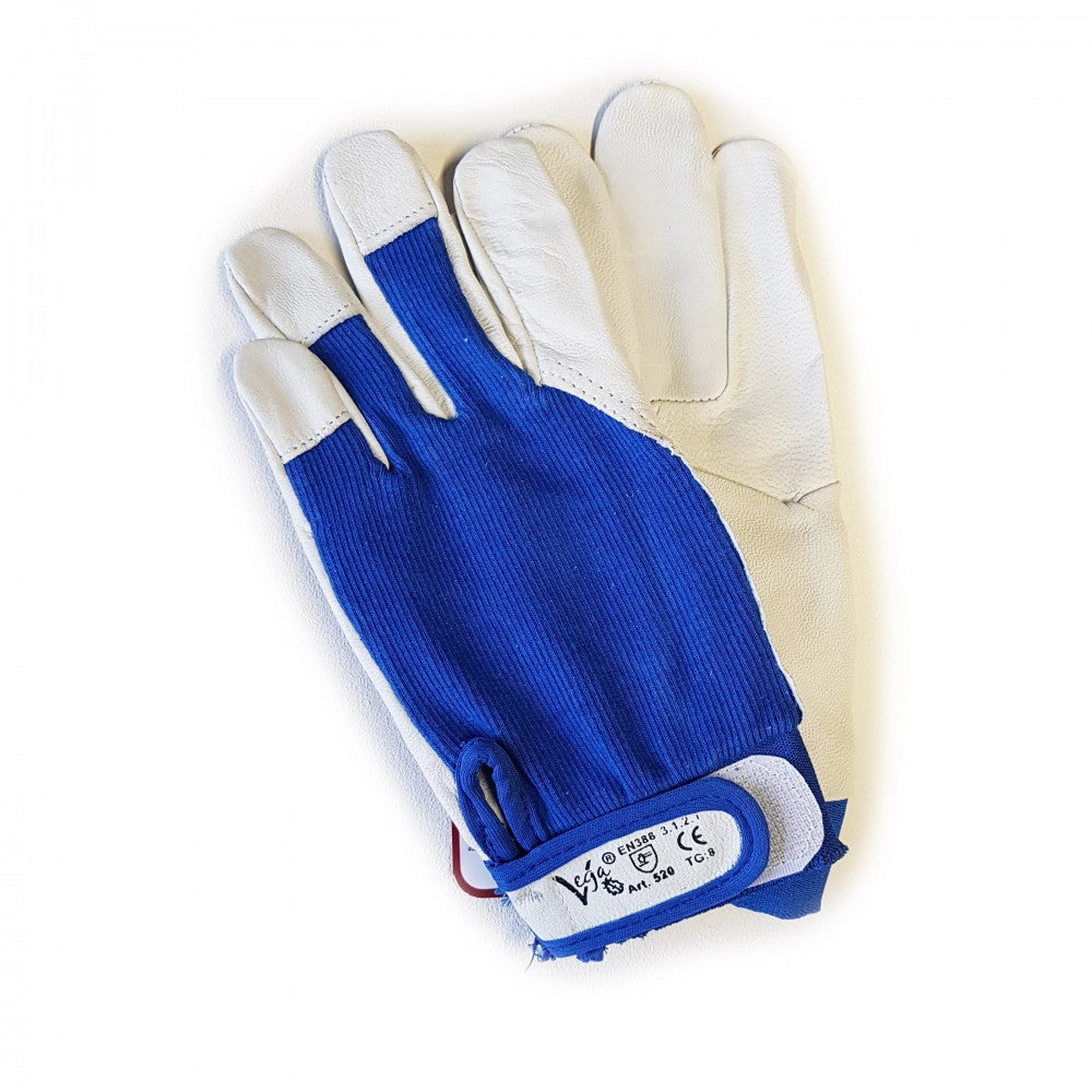 Guanti da lavoro g/520 supporto pelle di suino e cotone, taglie disponibili  8