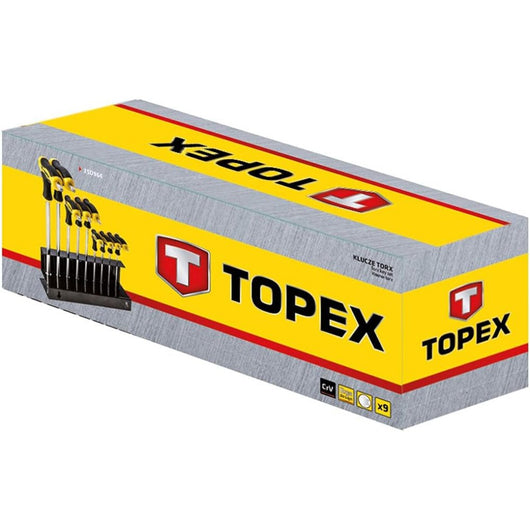 Topex 35d963 chiavi esagonali co con impugnatura a t 2-10 mm 8 ds