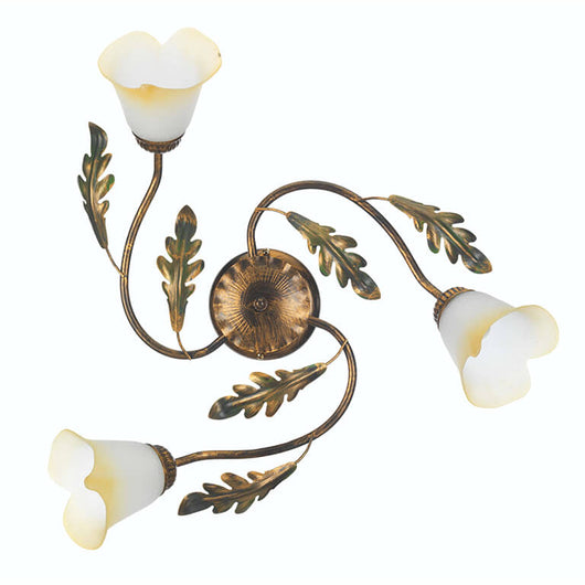 Plafoniera 3 luci Quercia