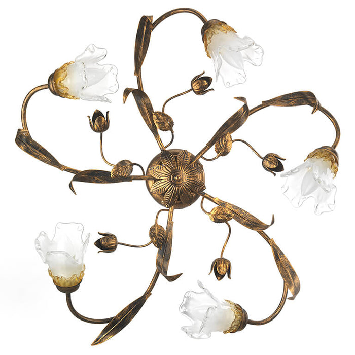 Plafoniera 5 luci Arianna