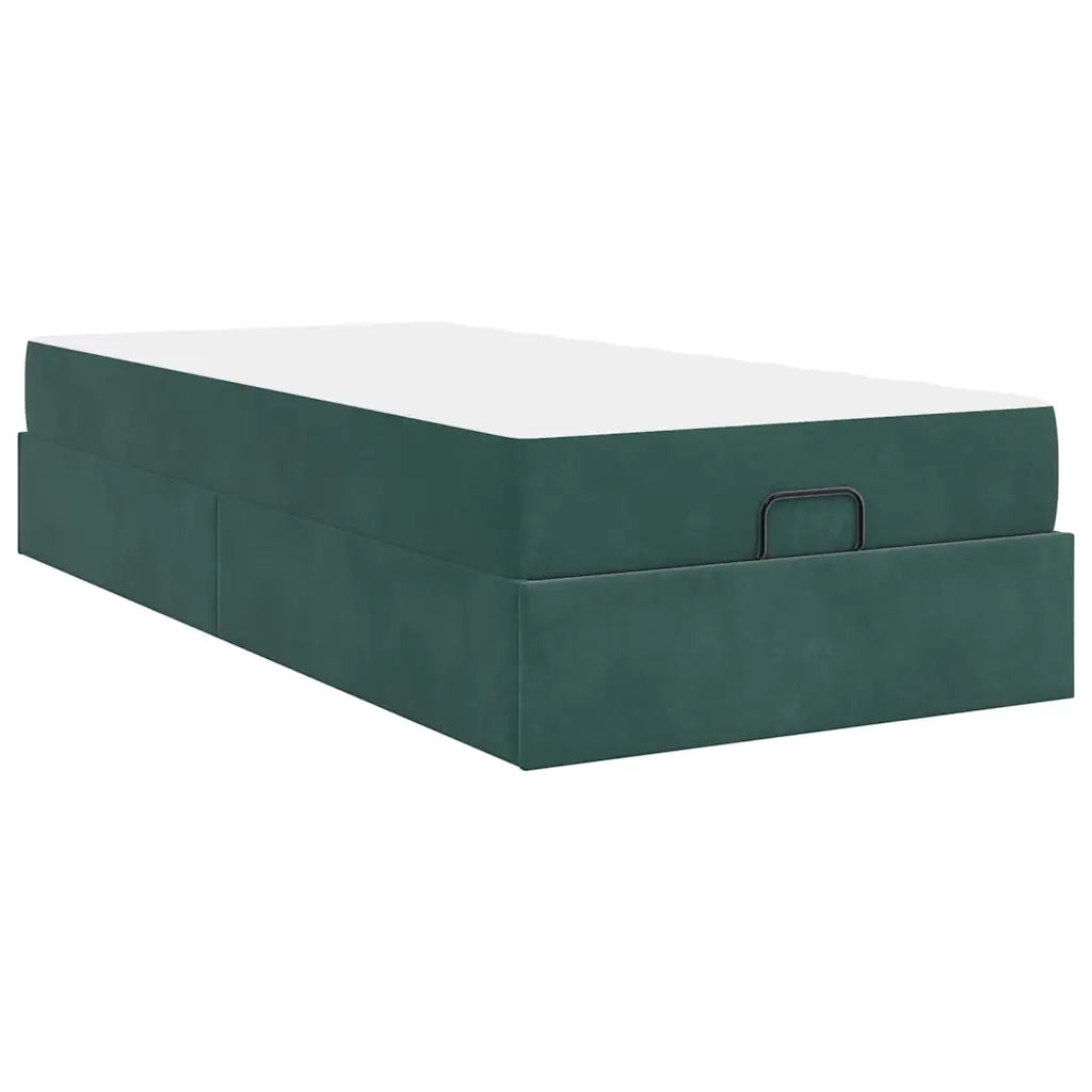Struttura letto con materasso 2 pcs Verde Velluto 3399543