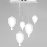 Sospensione Palloncini Bianco