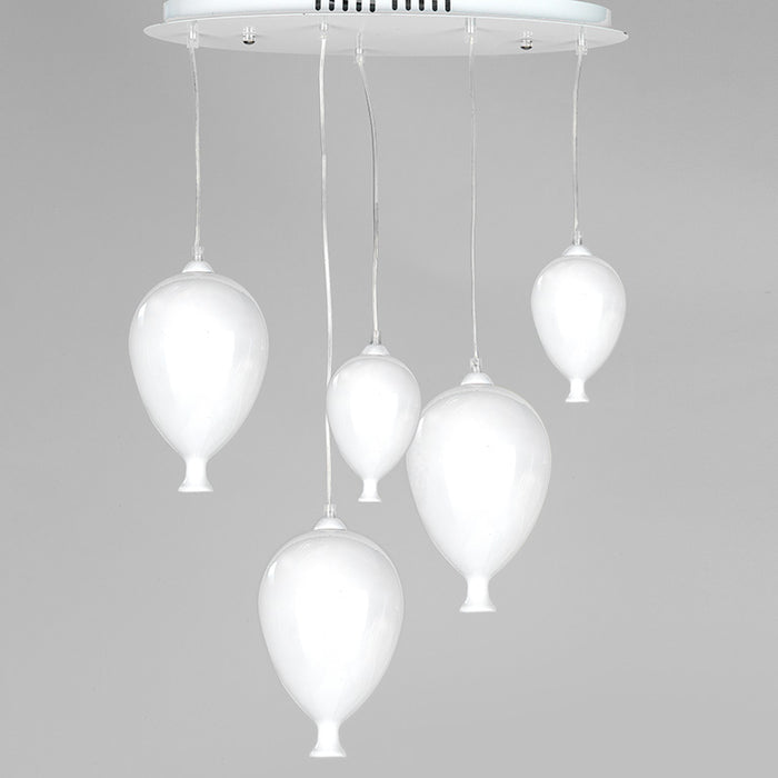Sospensione Palloncini Bianco