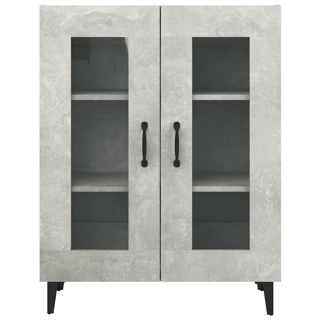 Credenza Grigio Cemento 69,5x34x90 cm in Legno Multistrato cod mxl 5764