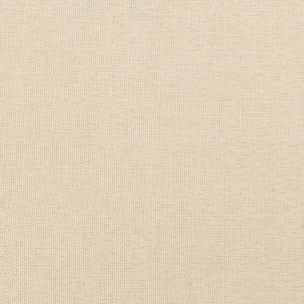 Testiera ad Orecchio Crema 163x16x118/128 cm in Tessuto
