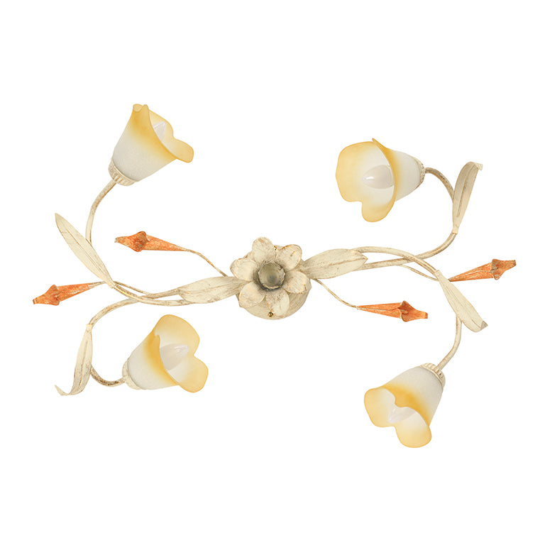 Plafoniera 4 luci Lucrezia Avorio