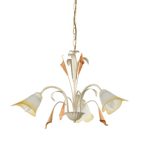 Lampadario 3 luci Lucrezia Avorio