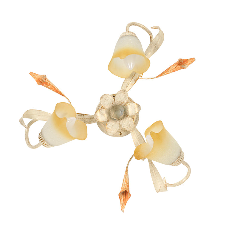 Plafoniera 3 luci Lucrezia Avorio