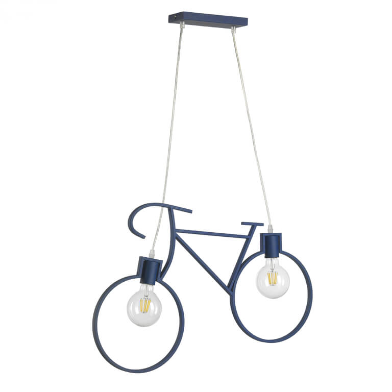 Lampadario Bike Blu