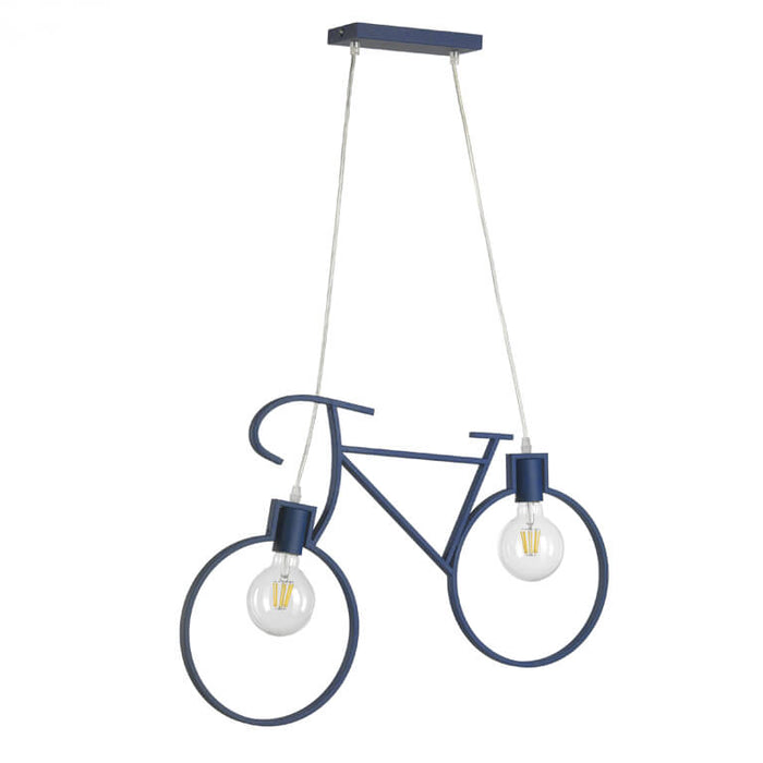 Lampadario Bike Blu