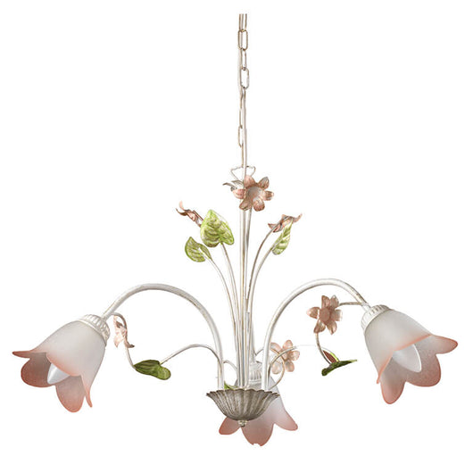 Lampadario 3 luci Botton d'oro