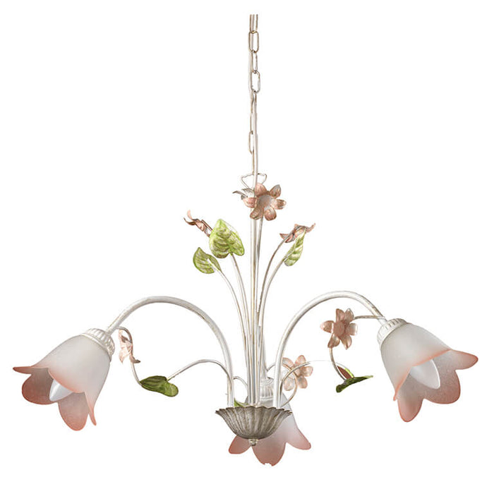 Lampadario 3 luci Botton d'oro