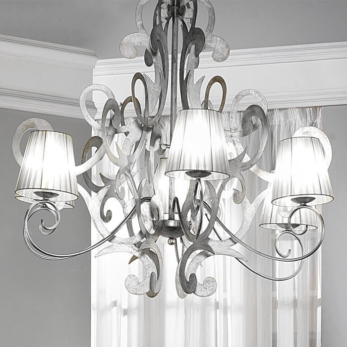 Lampadario Katia argento