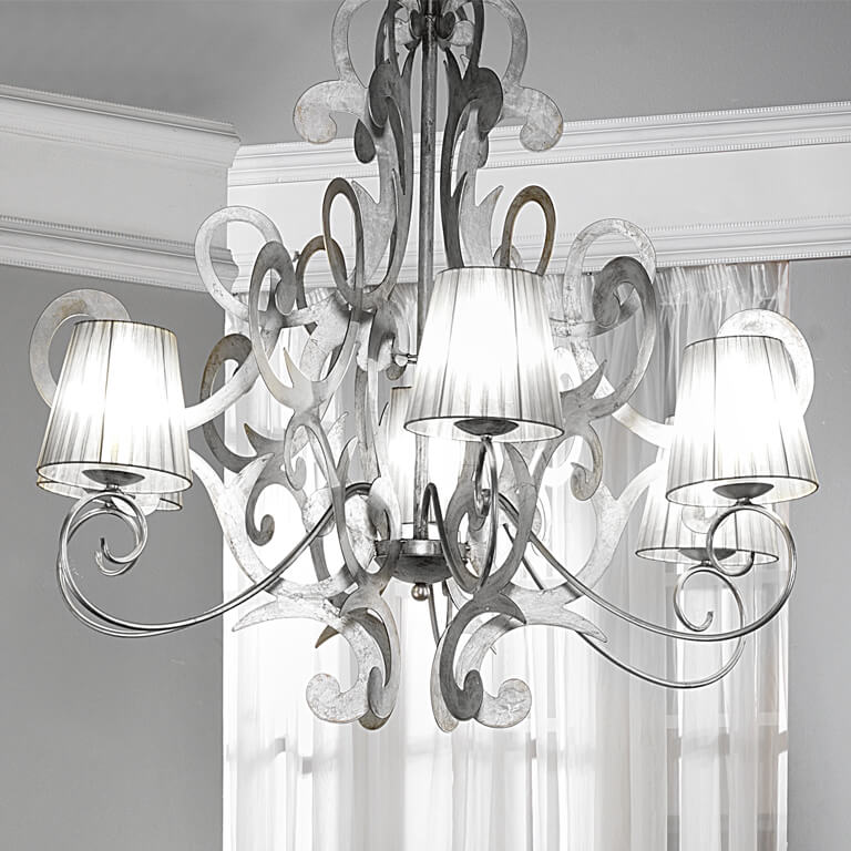 Lampadario Katia argento