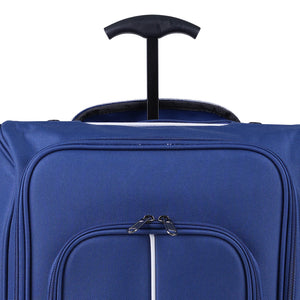 Trolley Frigo da Viaggio Morbido con Ruote e Isolamento Termico 35x20H50 cm Blu