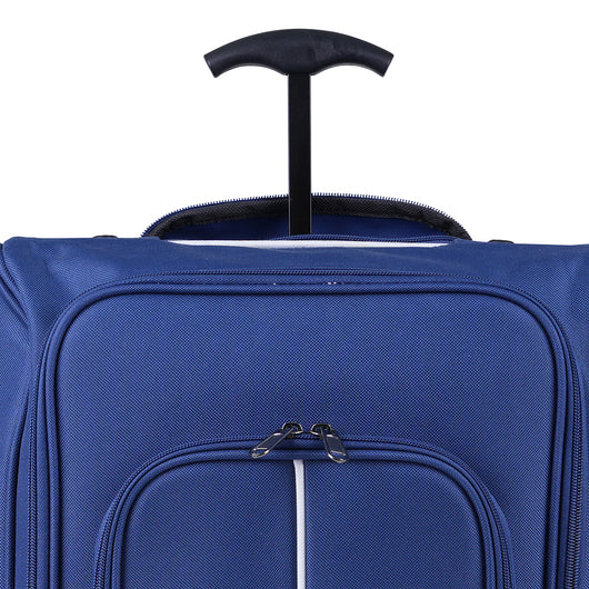 Trolley Frigo da Viaggio Morbido con Ruote e Isolamento Termico 35x20H50 cm Blu