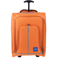 Trolley Frigo da Viaggio Morbido con Ruote e Isolamento Termico 35x20H50 cm Arancione