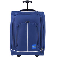 Trolley Frigo da Viaggio Morbido con Ruote e Isolamento Termico 35x20H50 cm Blu