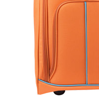 Trolley Frigo da Viaggio Morbido con Ruote e Isolamento Termico 35x20H50 cm Arancione