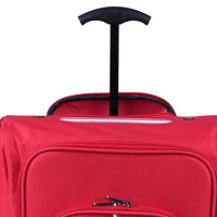 Trolley Frigo da Viaggio Morbido con Ruote e Isolamento Termico 35x20H50 cm Rosso