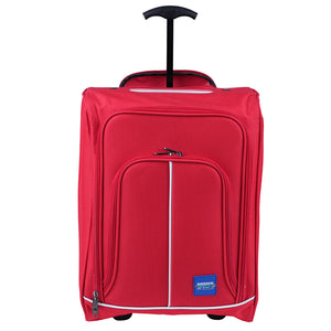 Trolley Frigo da Viaggio Morbido con Ruote e Isolamento Termico 35x20H50 cm Rosso