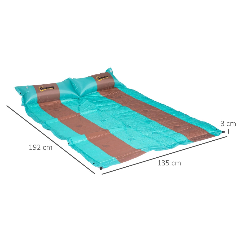 Materasso gonfiabile 2 persone con cuscino e sacco ¨C zephmum ¨C 140x200 cm