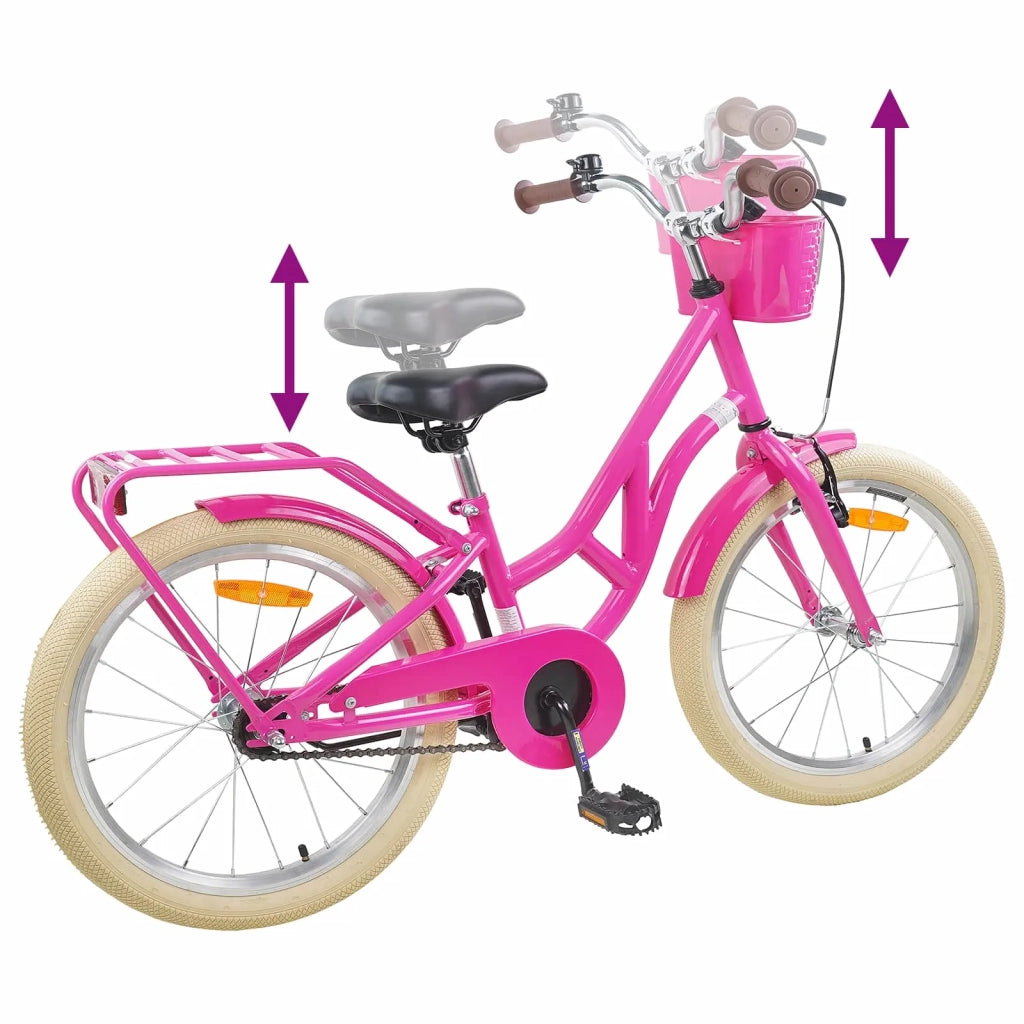 Bicicletta per Bambini 24 Pollici per 8-12 anni Rosa scuro 42009703