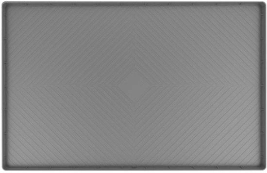 Mat per sotto il lavandino 71x56cm, asciugamani e salviette per cucina e bagno, contenitore a cassetti, protezione flessibile per gocce, contenitore per la raccolta e organizzatore - grigio