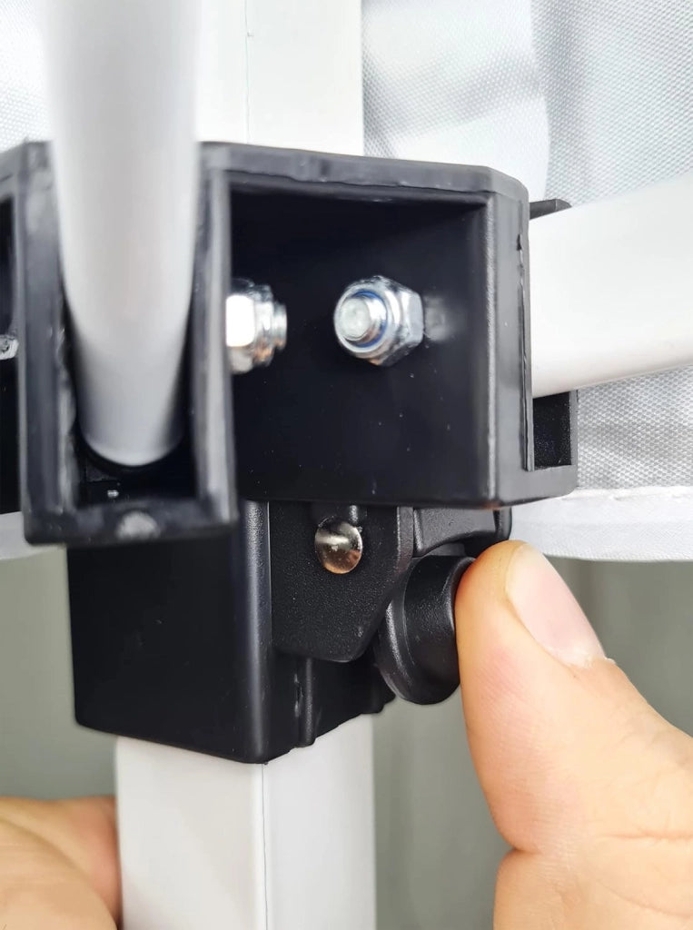 Gazebo 3x3 Pieghevole Impermeabile Con 1 Parete Laterale, Struttura Resistente, Richiudibile a Fisarmonica, Con Sacca Per il Trasporto, Telo in Poliestere 160 gr/mq | Gazebo Pop-up