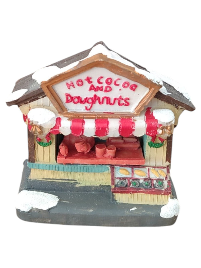 Bancarella Natalizia con Luci LED Bianco Caldo 10x4x10cm a Batteria