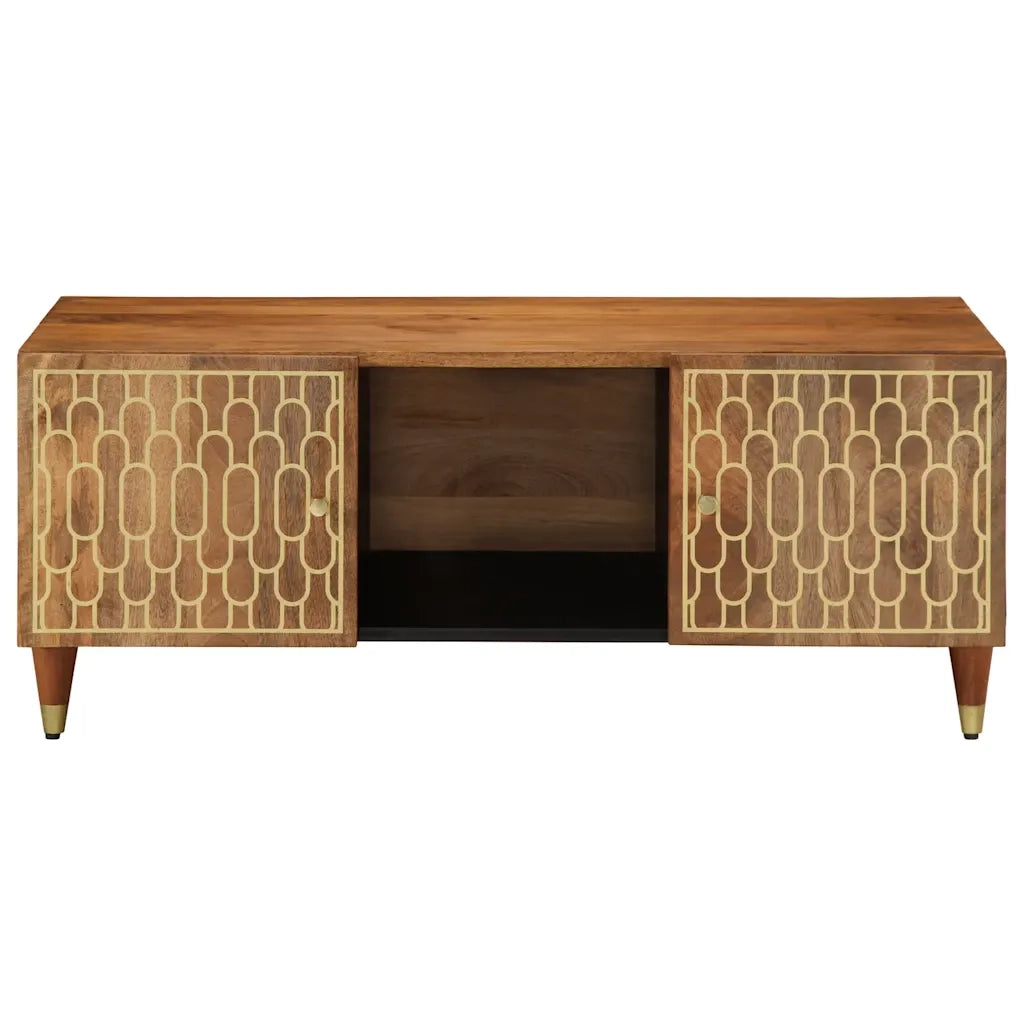 Tavolino da salotto | Tavolino da caff¨¨ | Tavolino da Soggiorno 100x54x40 cm in Legno Massello di Mango