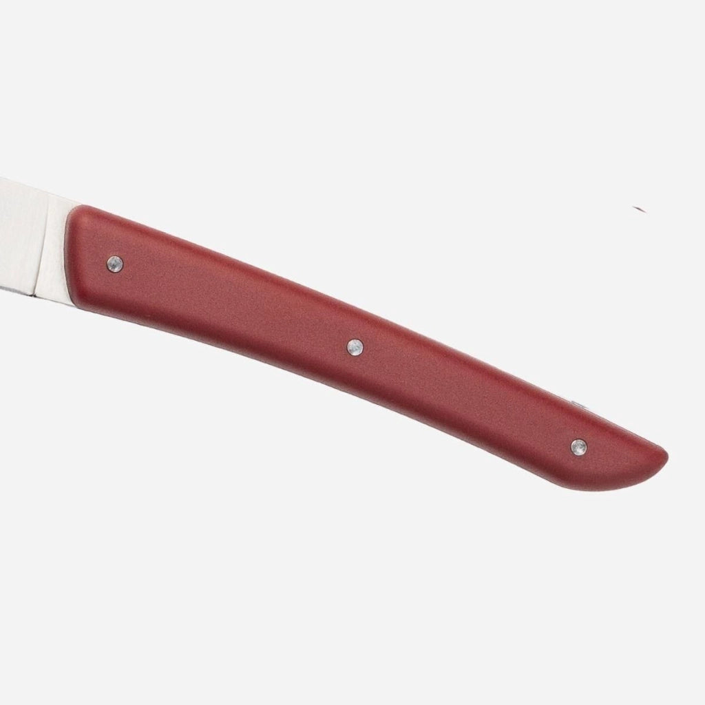 Berkel KCO4SW11SMRBL Set di 4 Coltelli da Bistecca Acciaio Inox 11 cm Manico Ergonomico Rosso