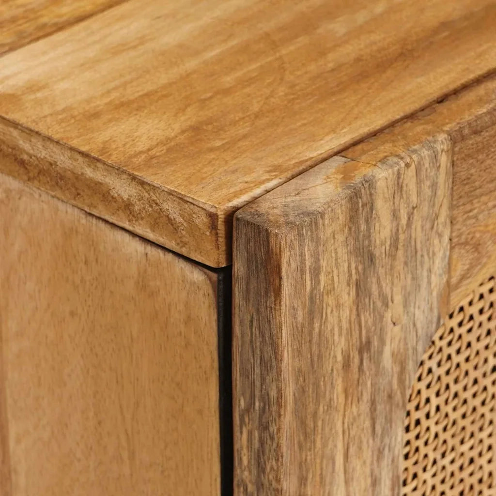 Mobile TV Marrone 105 x 33 x 46 cm Legno di mango massello 4018058
