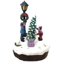 Scenografia Natalizia con Luci LED Multicolore e Musica a Batteria 12cm