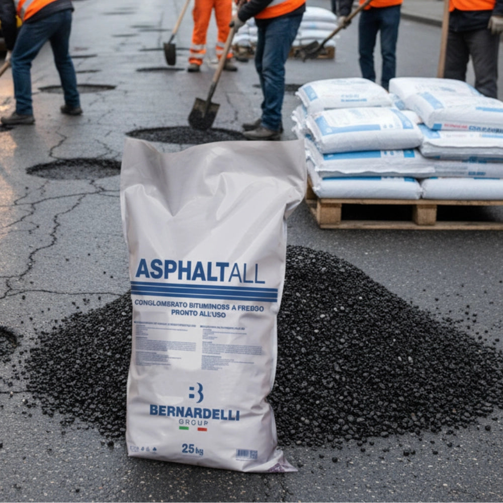 Asfalto a freddo asphaltall conglomerato bituminoso pronto all'uso 25 kg