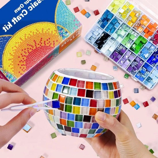 Set di candele in vetro per decorazione di casa | Creativo set di DIY per bambini e adulti | Supporto per candele per decorazione di casa | Artefatto artistico manuale da regalo