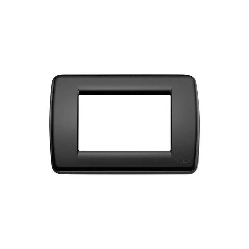 16763.16 Placca Rondò 3 Moduli Nero Idea