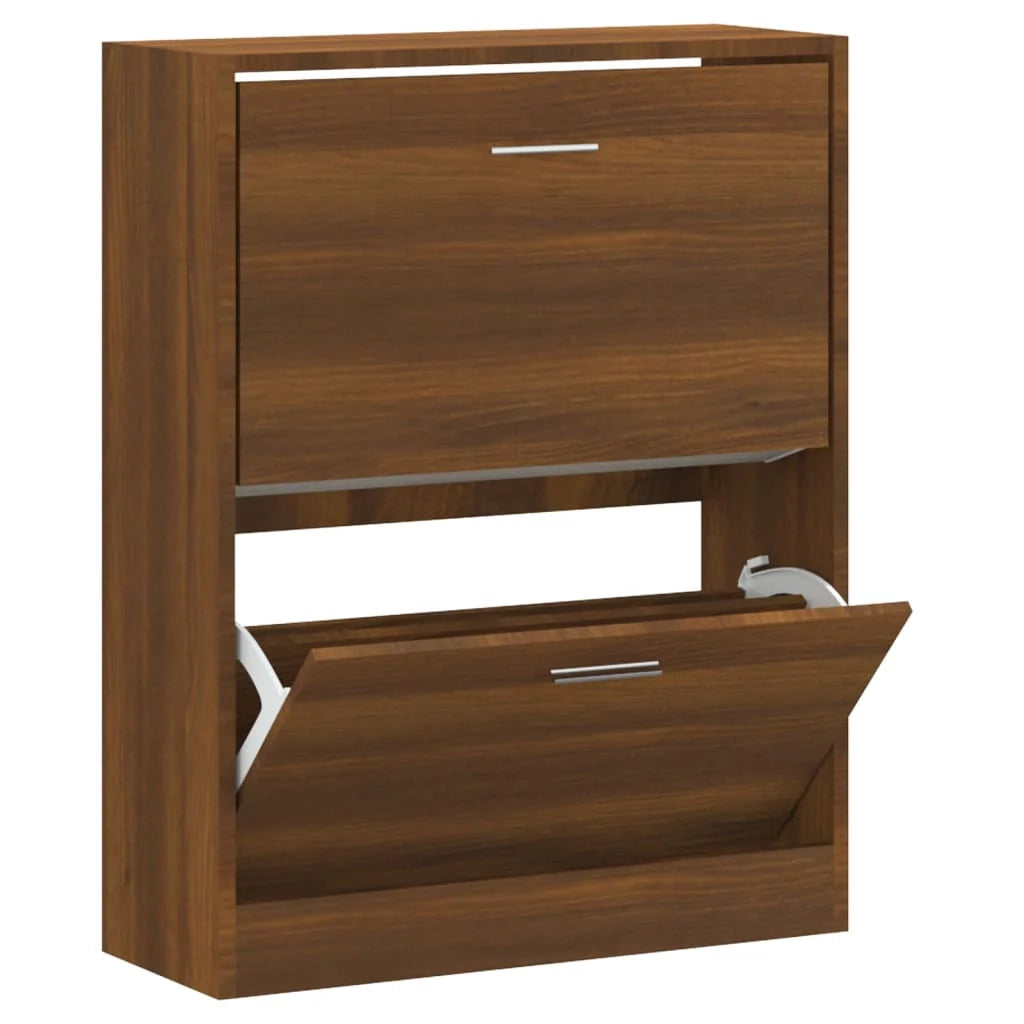 Scarpiera scarpiera mobile portaoggetti ingresso corridoio soggiorno 63 x 24 x 81 cm MDF marrone 02_0021646