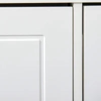 Panca Scarpiera Salvaspazio in Legno con Cuscino, 2 Cassetti con Mensola Regolabile per 8 Scarpe, 104x24x55cm, Bianco