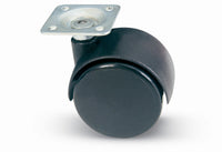 ruota nylon gemellare con piastra mm.40 cod:ferx.16769