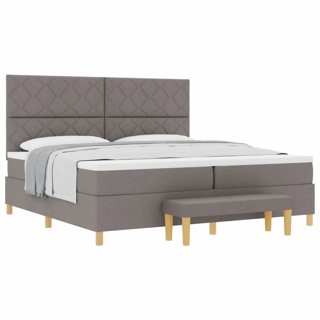 Letto a molle con materasso Talpa 200 x 200 cm Tessuto 3344405