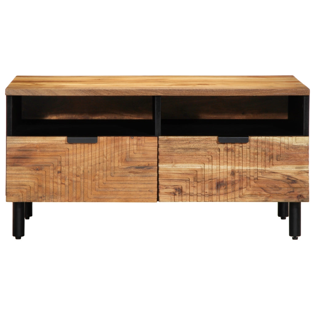 Tavolino da caffÃ¨ 80x54x40 cm in legno massello di acacia