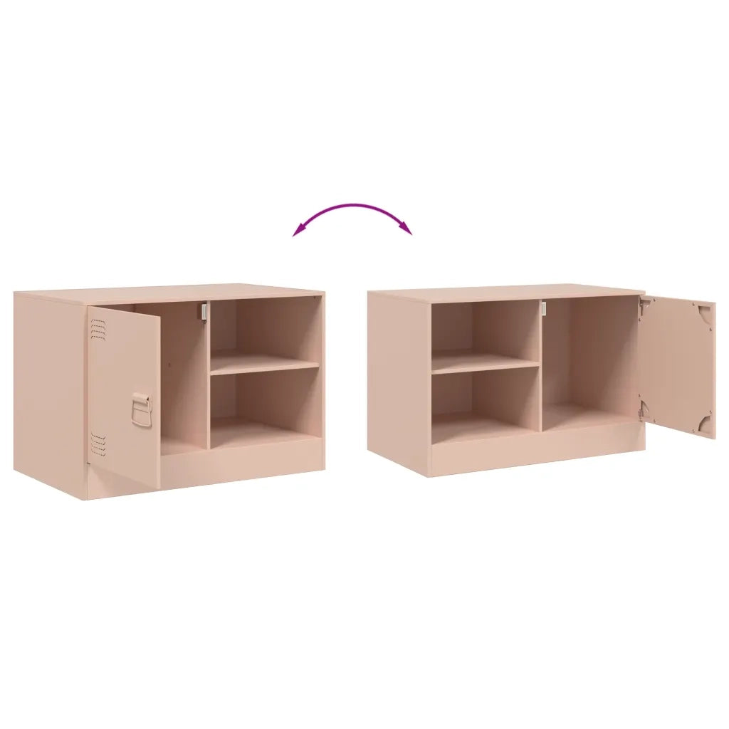 Mobile TV Rosso 67x39x44 cm in Acciaio 841693