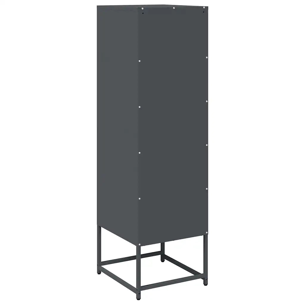 Credenza Antracite 36x39x123 cm Acciaio Laminato a Freddo 853394