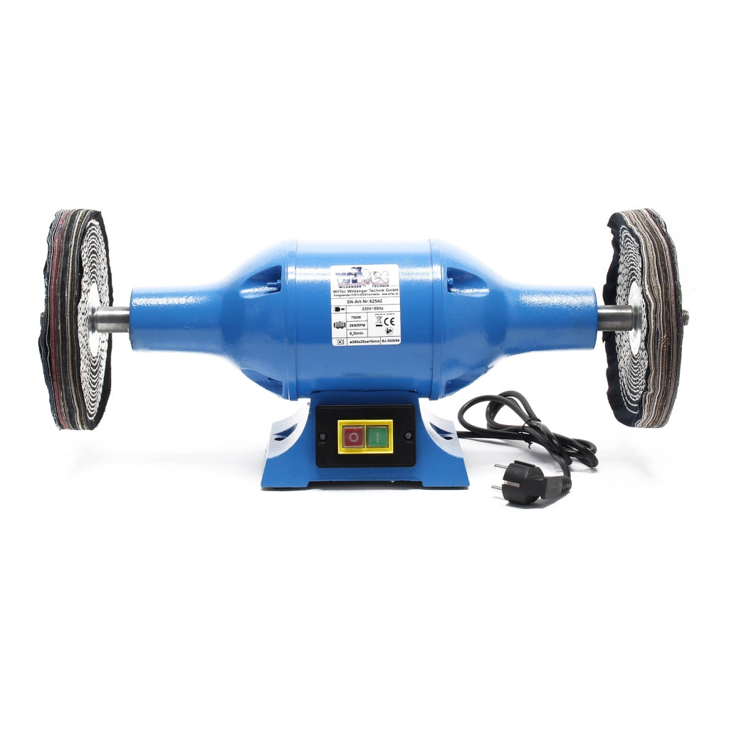 Lucidatrice 750W 2 dischi di lucidatura Ø 200mm Smerigliatrice doppia Struttura e supporto robusti