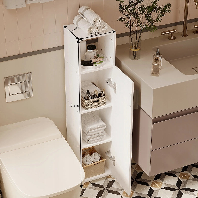 MOBILE DA BAGNO A COLONNA LOFT  STRETTO BIANCO – MODERNO 101 CM
