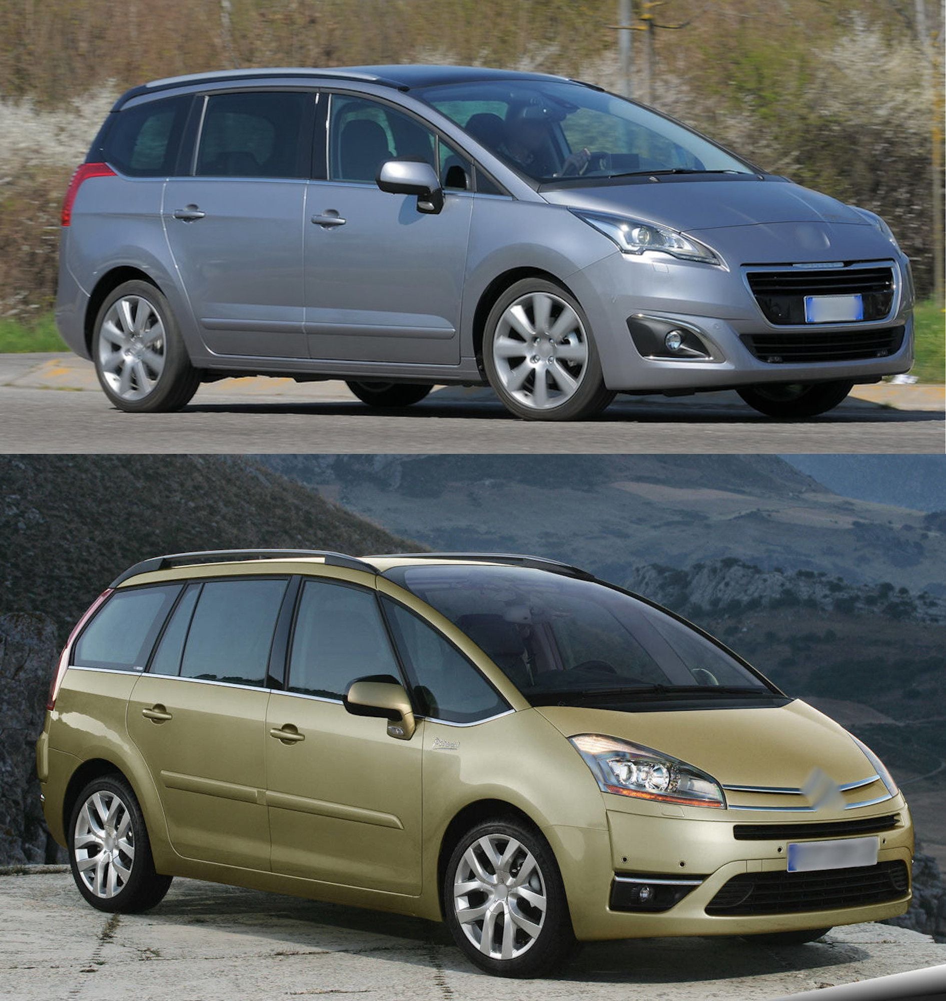 139B-404081 - Tappeto gomma baule - Citroen C4 Grand Picasso dal 2006 al 2013 , Peugeot 5008 I dal 2009 al 06.2017 , con