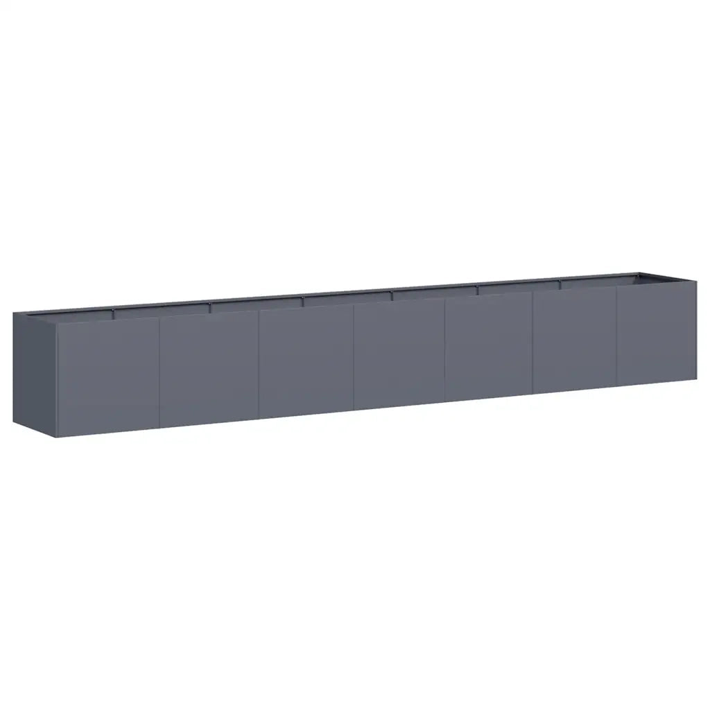 Fioriera Antracite 280x40x40 cm in Acciaio Laminato a Freddo 860691