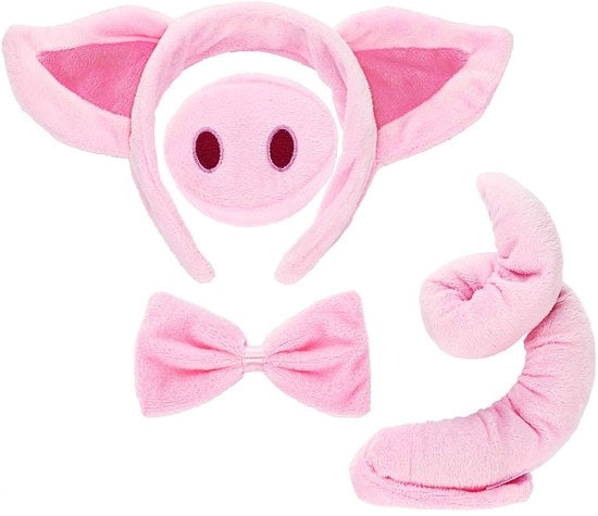 Costume per animali rosa - Costume per bambini - Costume da mascherata - Accessori da costume - Flanella - Comodo e facile da indossare